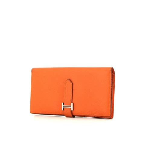 hermes bearn wallet orange|Hermes bearn wallet price.